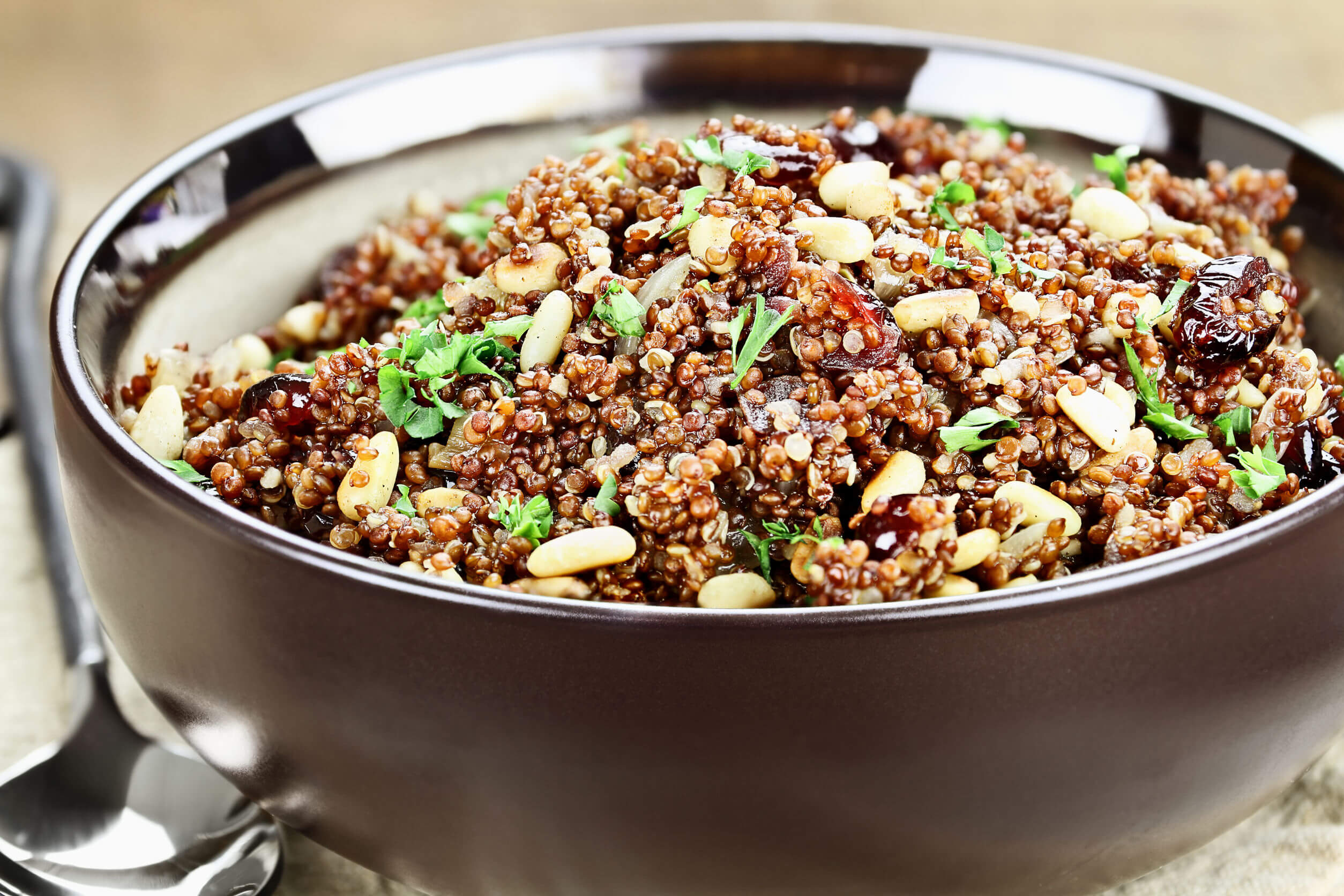 quinoa pilaf s brusinkami